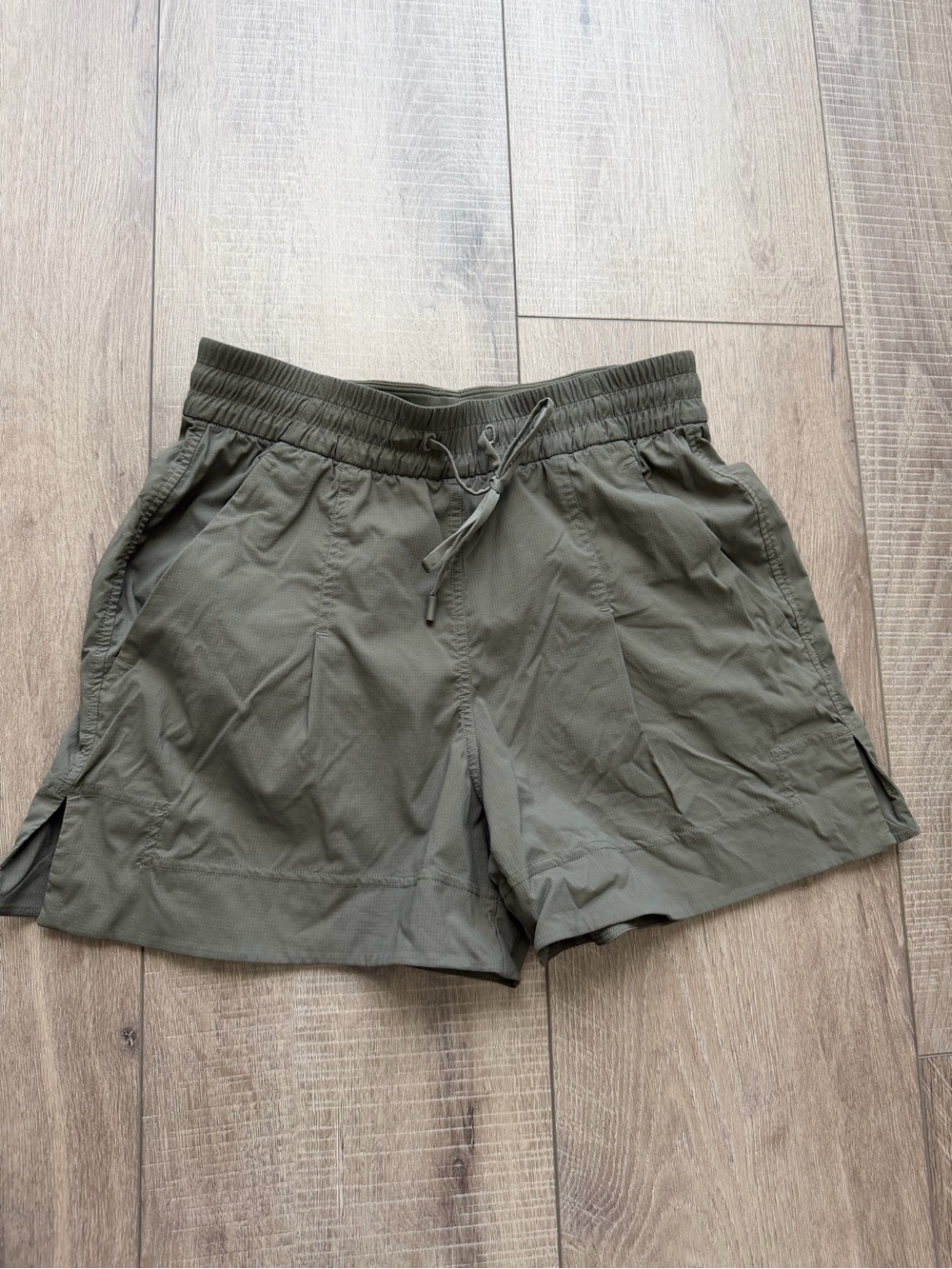 Lululemon Olive Green Drawstring Athletic Shorts